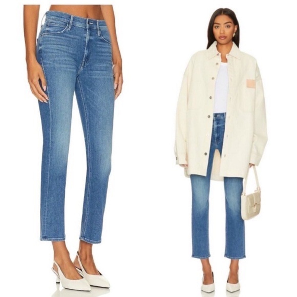 Mother Jeans The Mid Rise Rider Ankle in Wish On A Star